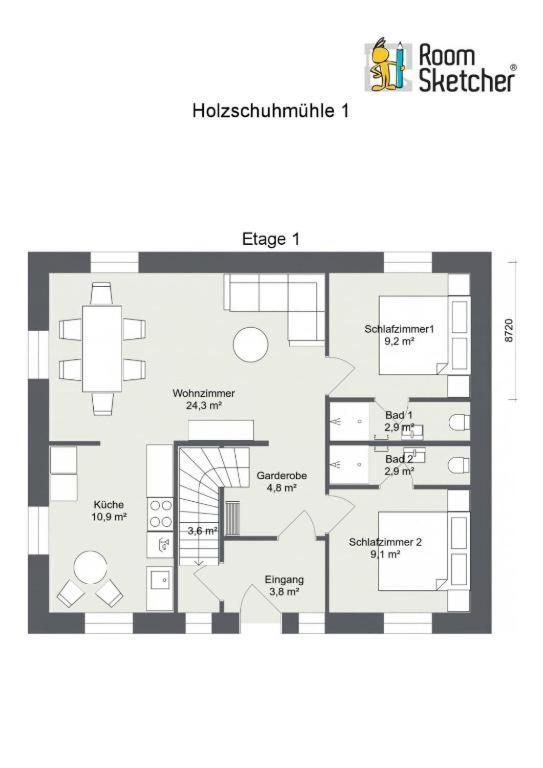 Die Holzschuhmuehle Rosenthal-Bielatal Bilik gambar